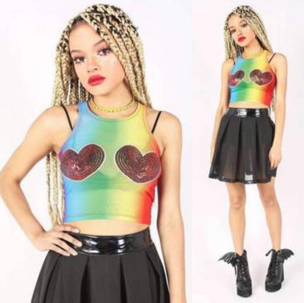 Somewhere crop tank